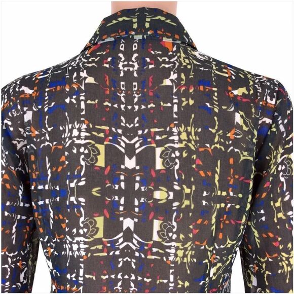 CAbi 129 Geometric Festival Button Down
Blouse. Size L - Picture 5 of 16